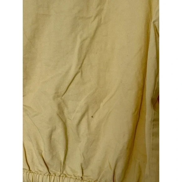 Vintage Polo Ralph Lauren Made In USA Men's Harrington Zip Yellow Jacket Size XL